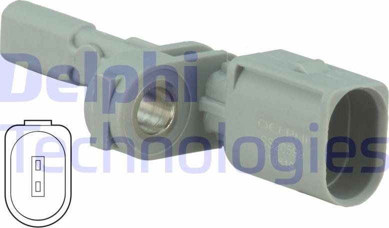 Delphi SS20599 - Capteur, vitesse de roue droxauto.com