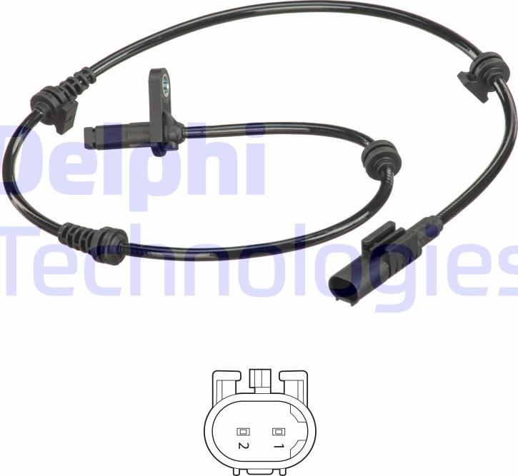 Delphi SS20552 - Capteur, vitesse de roue droxauto.com