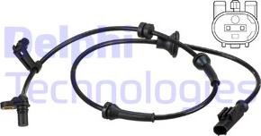 Delphi SS20587 - Capteur, vitesse de roue droxauto.com