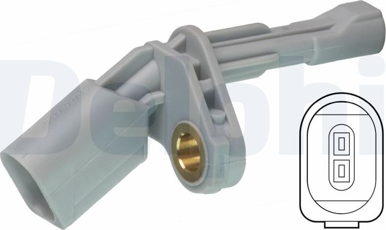 Delphi SS20570 - Capteur, vitesse de roue droxauto.com