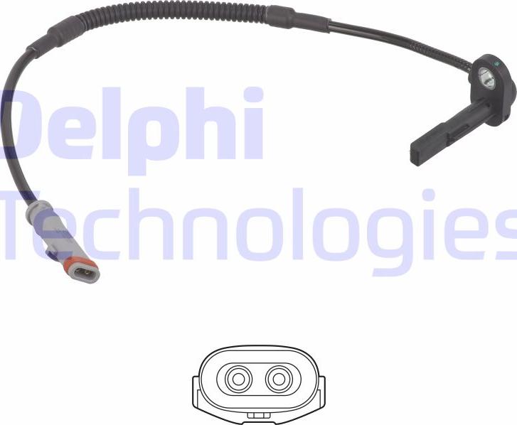Delphi SS21252-12B1 - Capteur, vitesse de roue droxauto.com