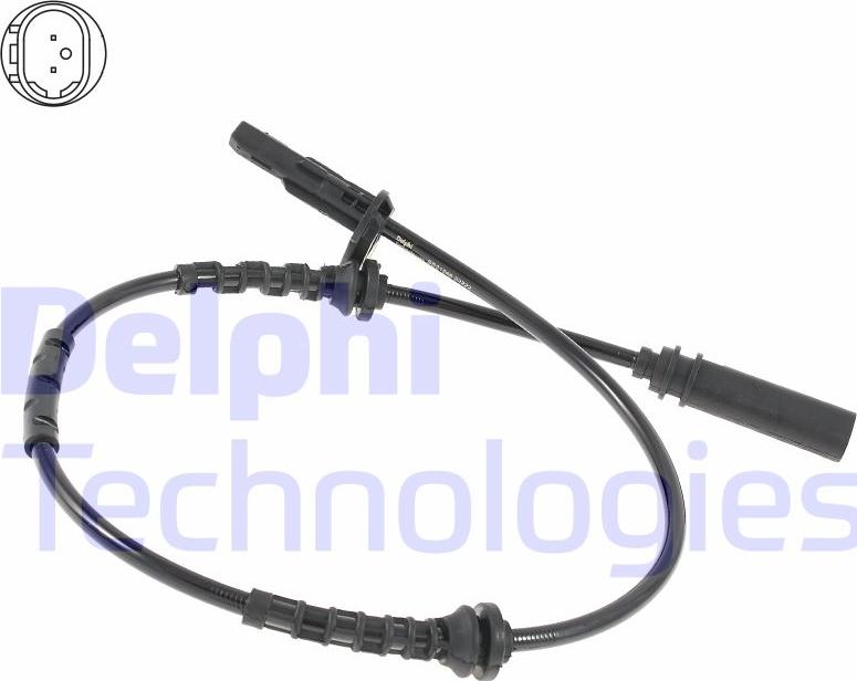 Delphi SS21266-12B1 - Capteur, vitesse de roue droxauto.com