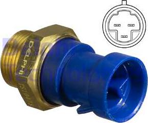 Delphi TS10478 - Interrupteur de température, ventilateur de radiateur droxauto.com