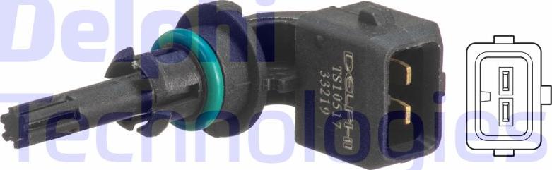 Delphi TS10517 - Capteur, température de l'air d'admission droxauto.com