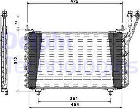 Delphi TSP0225158 - Condensateur, climatisation droxauto.com