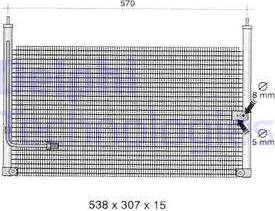 Delphi TSP0225317 - Condensateur, climatisation droxauto.com