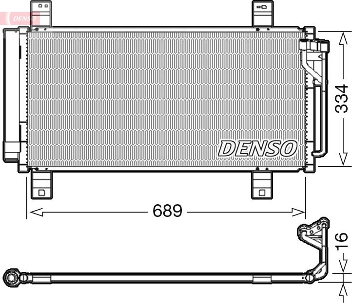 Denso DCN44008 - Condensateur, climatisation droxauto.com