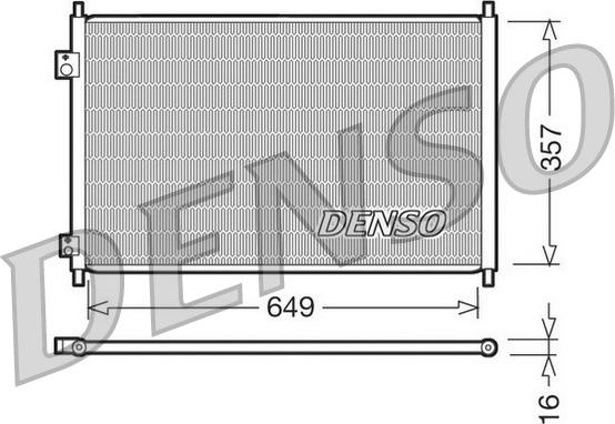 Denso DCN40008 - Condensateur, climatisation droxauto.com