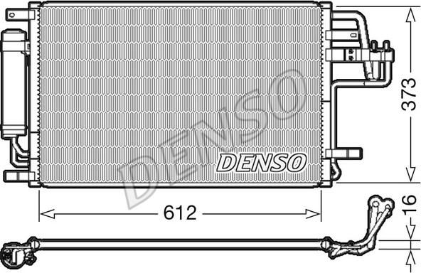 Denso DCN41007 - Condensateur, climatisation droxauto.com