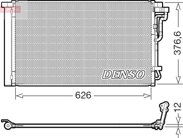 Denso DCN41026 - Condensateur, climatisation droxauto.com