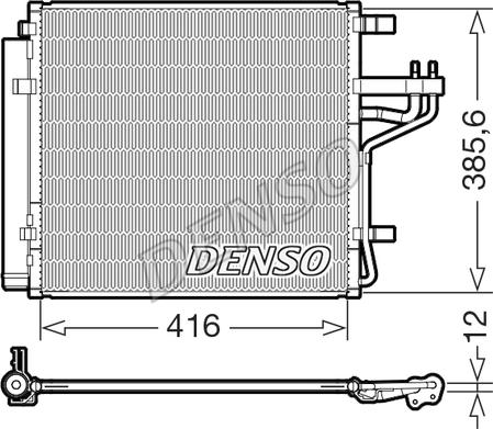Denso DCN43014 - Condensateur, climatisation droxauto.com
