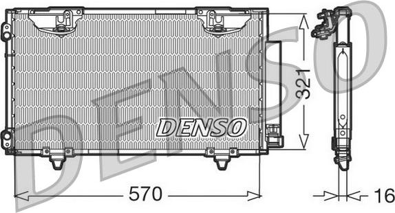Denso DCN50010 - Condensateur, climatisation droxauto.com