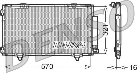Denso DCN50011 - Condensateur, climatisation droxauto.com