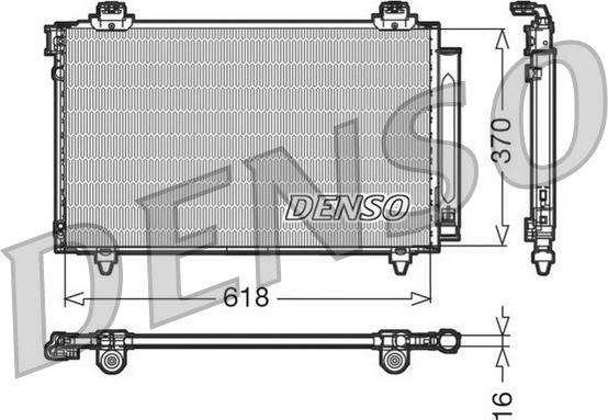Denso DCN50012 - Condensateur, climatisation droxauto.com