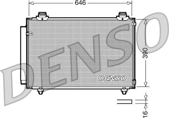 Denso DCN50035 - Condensateur, climatisation droxauto.com