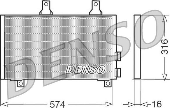 Denso DCN01002 - Condensateur, climatisation droxauto.com