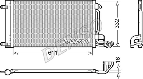 Denso DCN02034 - Condensateur, climatisation droxauto.com