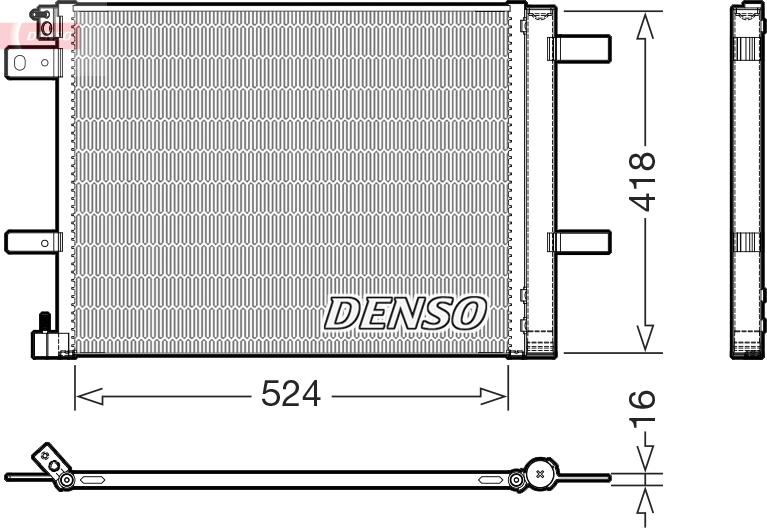 Denso DCN07062 - Condensateur, climatisation droxauto.com
