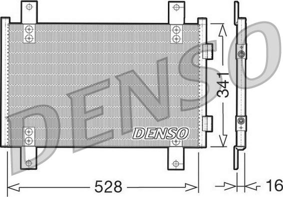 Denso DCN07001 - Condensateur, climatisation droxauto.com