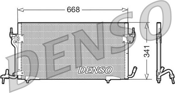 Denso DCN07010 - Condensateur, climatisation droxauto.com