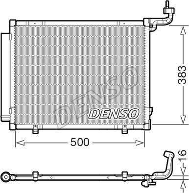 Denso DCN10057 - Condensateur, climatisation droxauto.com