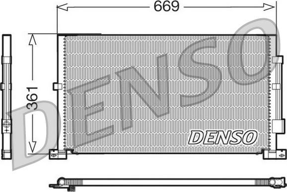 Denso DCN10012 - Condensateur, climatisation droxauto.com