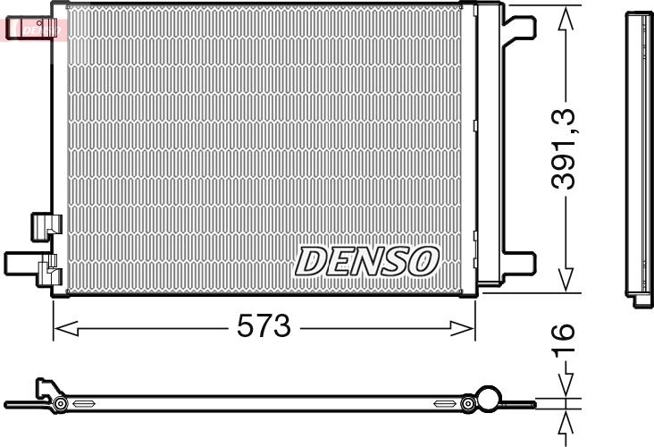 Denso DCN32066 - Condensateur, climatisation droxauto.com