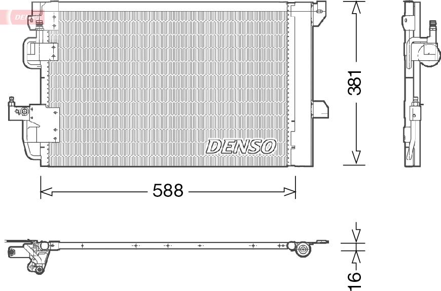 Denso DCN20007 - Condensateur, climatisation droxauto.com
