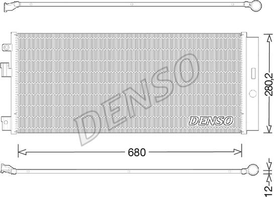 Denso DCN20023 - Condensateur, climatisation droxauto.com