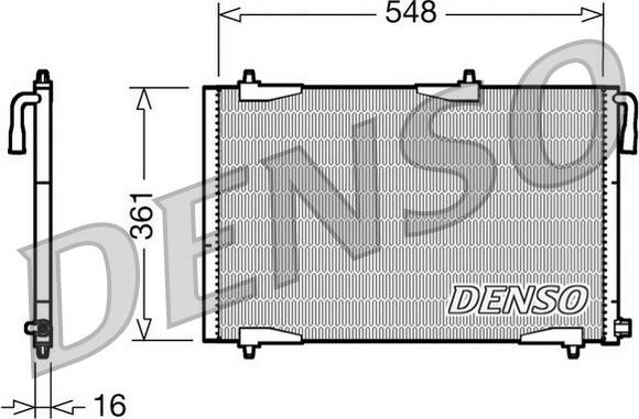 Denso DCN21002 - Condensateur, climatisation droxauto.com
