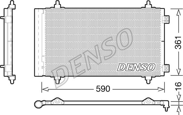 Denso DCN21018 - Condensateur, climatisation droxauto.com