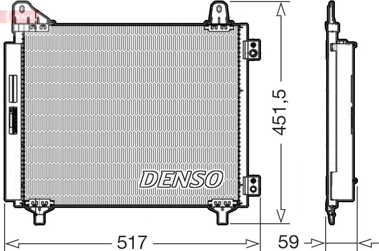 Denso DCN21035 - Condensateur, climatisation droxauto.com