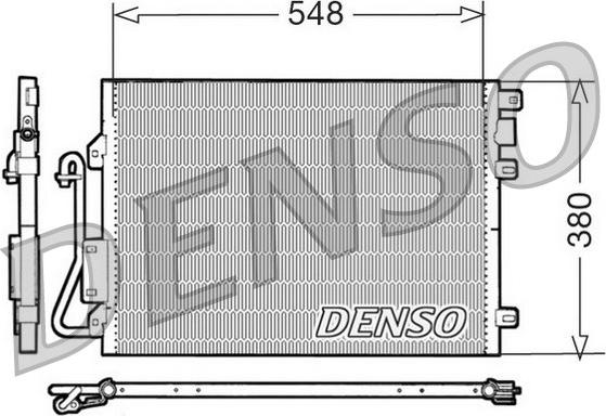 Denso DCN23008 - Condensateur, climatisation droxauto.com