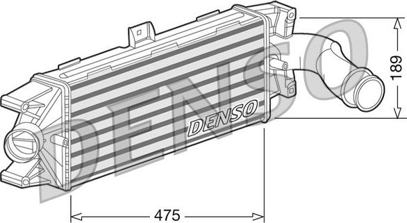 Denso DIT12003 - Intercooler, échangeur droxauto.com