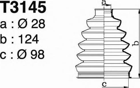 DEPA T3145 - Joint-soufflet, arbre de commande droxauto.com