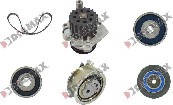 Diamax A6006WP - Pompe à eau + kit de courroie de distribution droxauto.com