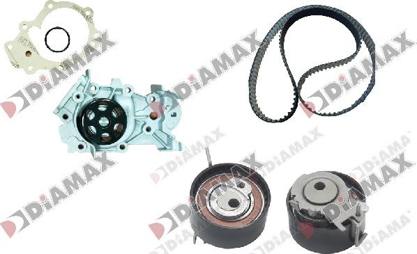 Diamax A6003WP - Pompe à eau + kit de courroie de distribution droxauto.com