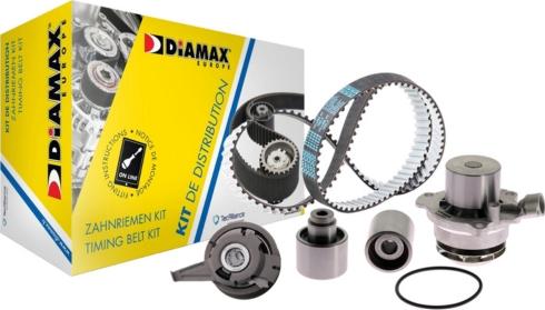 Diamax A6007WP - Pompe à eau + kit de courroie de distribution droxauto.com