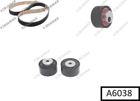 Diamax A6038 - Kit de distribution droxauto.com