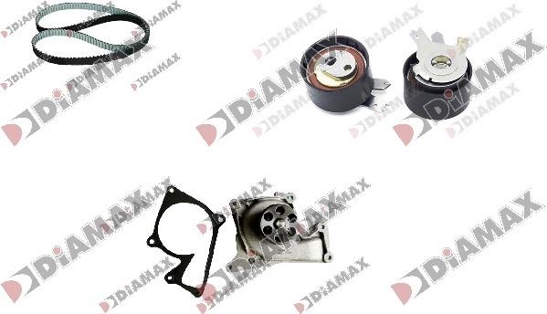Diamax A6028WP - Pompe à eau + kit de courroie de distribution droxauto.com