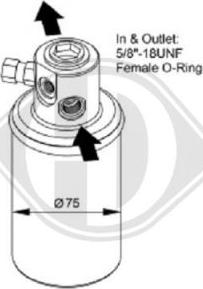 Diederichs 8166101 - Filtre déshydratant, climatisation droxauto.com