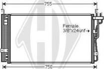 Diederichs DCC1947 - Condensateur, climatisation droxauto.com