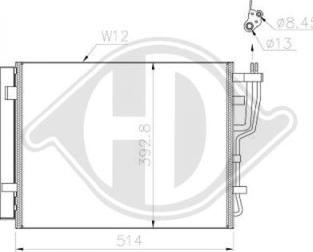 Diederichs DCC1902 - Condensateur, climatisation droxauto.com