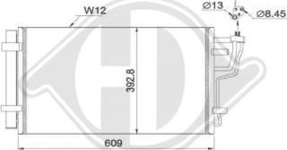 Diederichs DCC1933 - Condensateur, climatisation droxauto.com