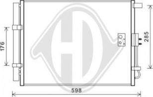 Diederichs DCC1925 - Condensateur, climatisation droxauto.com