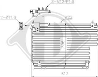 Diederichs DCC1451 - Condensateur, climatisation droxauto.com