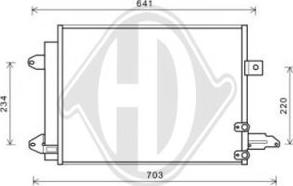 Diederichs DCC1560 - Condensateur, climatisation droxauto.com