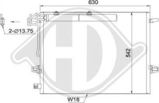 Diederichs DCC1692 - Condensateur, climatisation droxauto.com