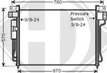 Diederichs DCC1610 - Condensateur, climatisation droxauto.com