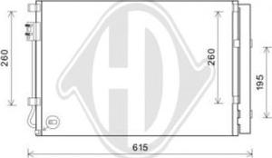Diederichs DCC2018 - Condensateur, climatisation droxauto.com